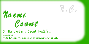 noemi csont business card